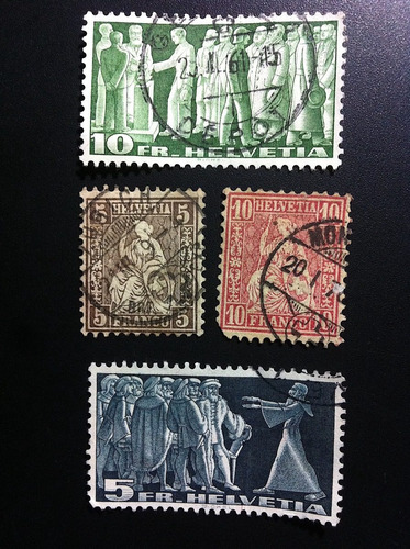 Estampillas Postales Helvetia 1862 Oferta + Regalo