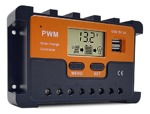 Regulador De Voltaje Carga Solar 12v 24v Pwm 10a 20a 30a