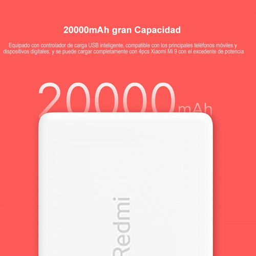 Bateria Portatil Redmi 20,000mah Pb200lzm