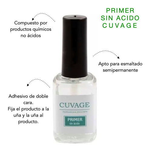 Imagen 2 de 5 de Adhere + Primer + Aceite Cuticulas Uñas Gel Acrilico Y Semi