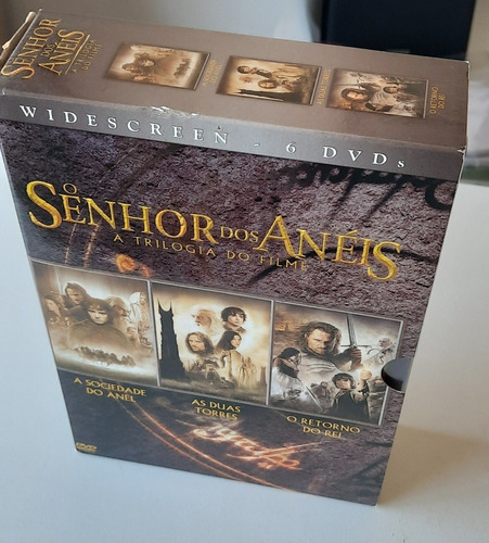 Box Dvd Trilogia O Senhor Dos Anéis 