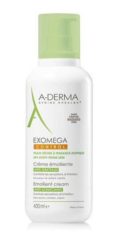 Crema Emoliente Aderma Exomega Control Calma Piel Seca 400ml