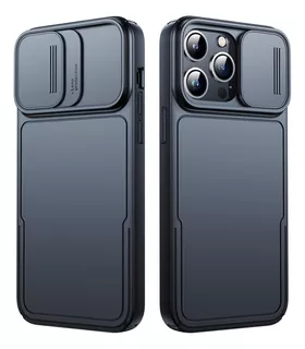 Simtect Funda Negra Para iPhone 14 Pro Max Con Cubierta Para