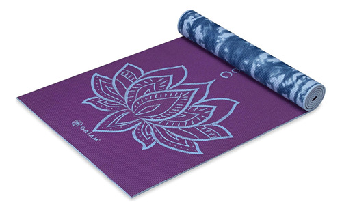 Gaiam Esterilla De Yoga Estampado Premium Reversible Extra G