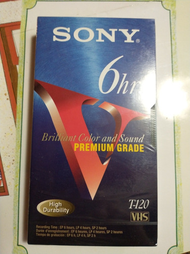 Cassette Vhs Sony Virgen.