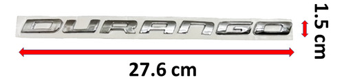 Emblema Letras Durango Autoadherible Vehiculos Dodge Durango Cromo