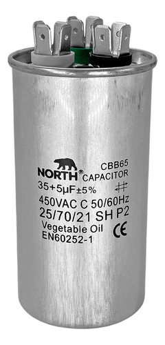 Capacitor Marcha Arranque 35 mas 5uf Aire Acondicionado North