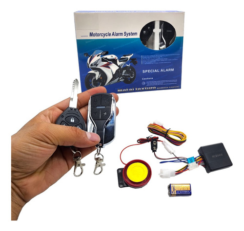 Alarma Para Moto Con  Llave Y Control  Para Cualquier Moto 