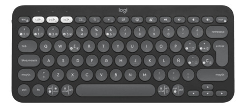 Teclado Bluetooth Logitech Pebble Keys 2 K380s Grafito