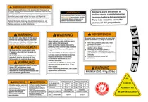 Comprar Kit De Calcomanias Advertencia Vstrom Laminadas