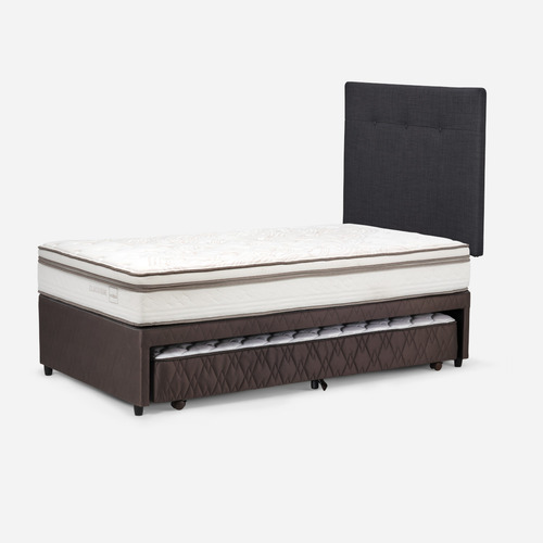 Diván Classique+ 1,5 Plazas + Respaldo New Bennet Grafito