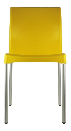 Silla de comedor Mundo In Vivanti, estructura color amarillo, 1 unidad