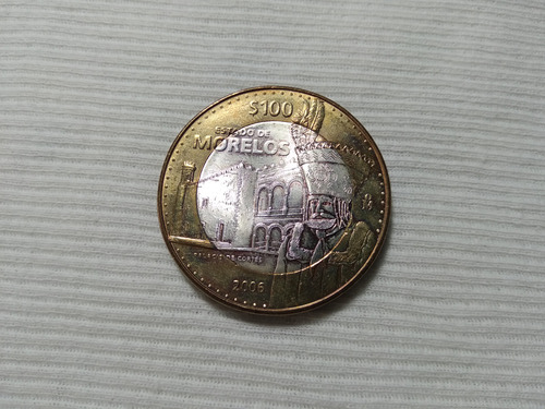 Moneda 100 Pesos 2006 Morelos Palacio De Cortes Plata 0.925 (Usado)
