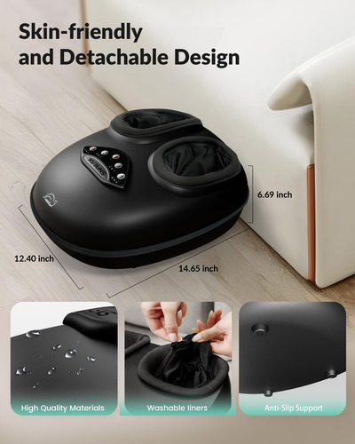 Massageador De Pés Snailax Shiatsu Com Calor Para Fascite Pl