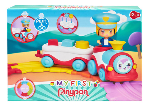 Imagen 2 de 8 de Myfirst Pinypon-tren + Muñeco Primera Infancia- Didáctico|c