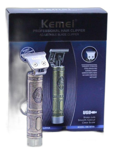Máquina De Acabamento Trimmer Profissional Kemei Km-1974a