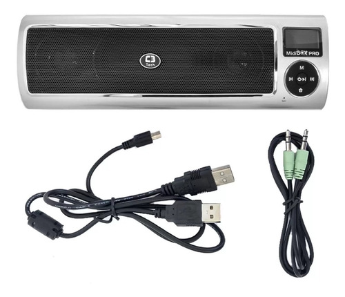 Imagem 9 de 10 de Caixa De Som Speaker Usb Pendrive Rádio Fm Auxiliar Gravador
