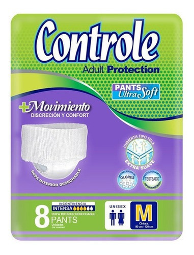 Ropa Interior Desechable Pants Ultra Soft Controle 8 Und