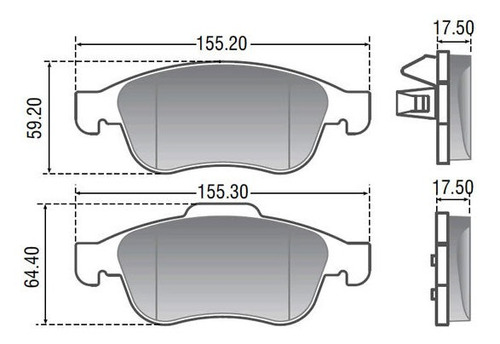 Pastilla De Freno Delantera Plasbestos Renault Duster 2.0 L