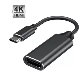 Convertidor Usb 3.1 Tipo C A Hdmi Hoco Adaptador Mac Video 4 Color Negro