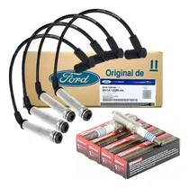 Comprar Jogo Cabo + 4 Velas Ignição Originais Ford Ka, Fiesta, Courier 1.0, 1.6 Zetec Rocam Após 1999 - Bh1a12280aa