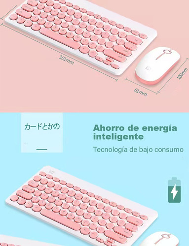 Set Teclado Con Mouse Inalambrico Usb Formato Español