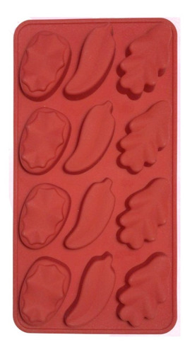 Molde De Silicon Hojas Para Reposteria Chocolate Fondant