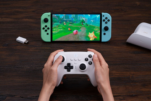 Controlador Bluetooth Ultimate De 8 Bits Con Base De Carga,