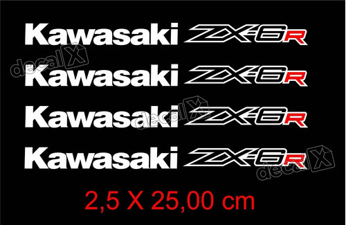 Adesivos Centro Roda Refletivo Compatível Kawasaki Zx-6r Rd8
