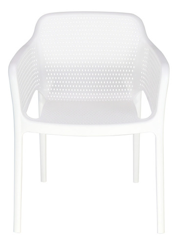 Cadeira de jantar Tramontina Gabriela, estrutura de cor  branco, 1 unidade