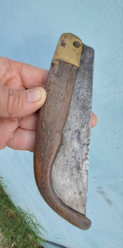 Navaja Gigante Española Cachas De Cuerno (Usado)