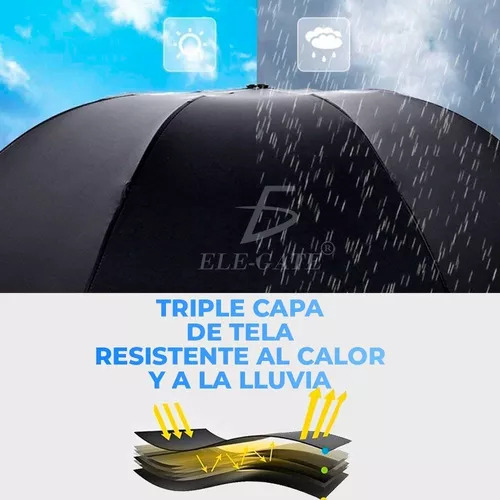 Paraguas Sombrillas Para Lluvia Sol Portable Anti Uv Par.18 Color Azul
