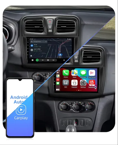 Radio Android Renault Logan Sandero Carplay / Android Auto