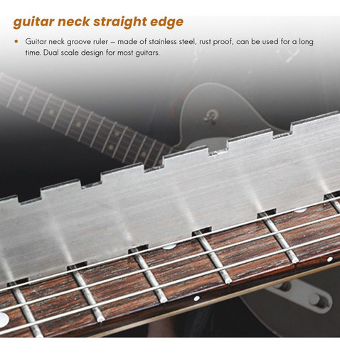 . Herramienta Luthiers De Borde Recto Con Muescas For Cuello