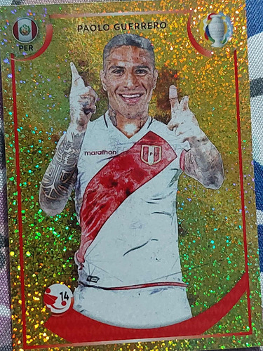 Lámina Copa America 2021 / Paolo Guerrero Gol01