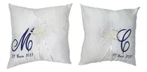 Comprar Cojines Para Boda Personalizados Ivory Con Plata Hermosos
