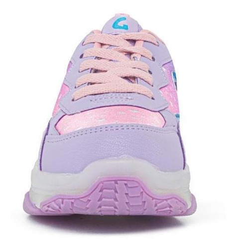 Imagen 3 de 8 de Tenis Patines Con Luces Ulisa Morado Para Niña Los Gomosos