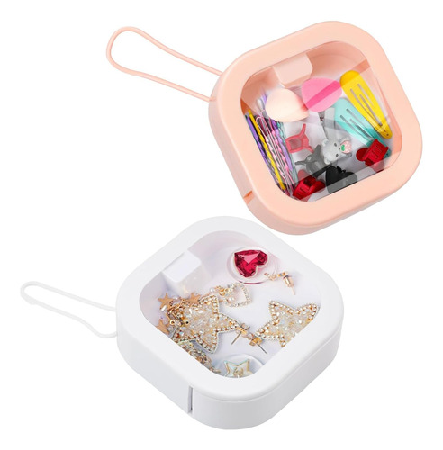 Caja De Almacenamiento Para Joyería De Mujer, 2 Piezas [u]