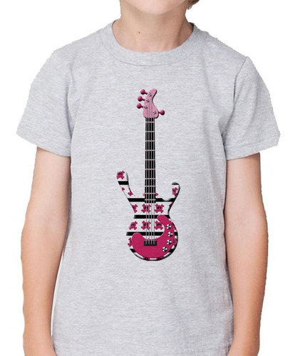 Remera De Niño Guitarra Electrica Instrumento Rock