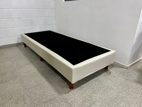 Base Sommier Box 1 Una Plaza 1,90 X 1,00 Color Negro