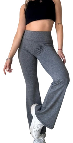 Calza Oxford Deportivo Lycra Tiro Alto Cintura Ancha Mujer