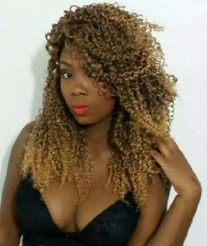Cabelo Fibra Futura Mega Hair Alongamento Aplique Afro 40 Cm