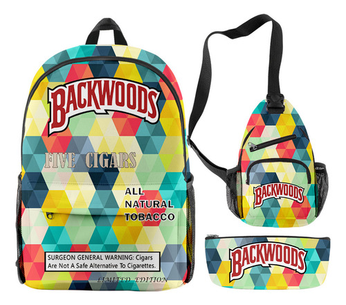 Set De 3 Bolsas Para Tabaco Y Puros Backwoods