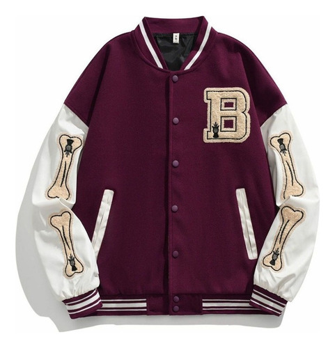 Chaqueta Bomber De Béisbol Varsity Ropa De Calle Harajuku