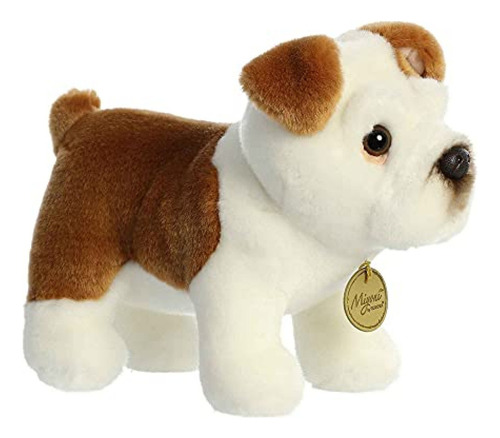 Peluche Aurora - Miyoni - 9   Bulldog, Blanco, Marrn