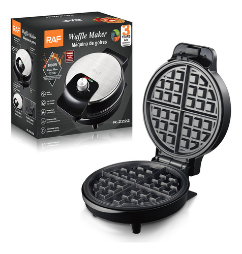 Raf Máquina De Waffles Automática Con Bandeja Antiadherente