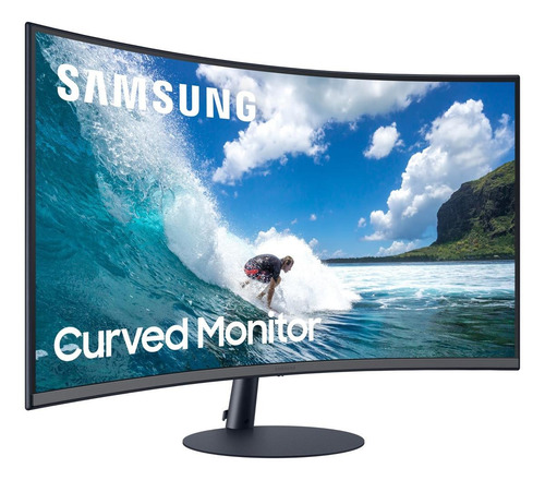 Imagem 2 de 3 de Monitor curvo Samsung T55 C32T550 led 32 " dark blue gray 100V/240V