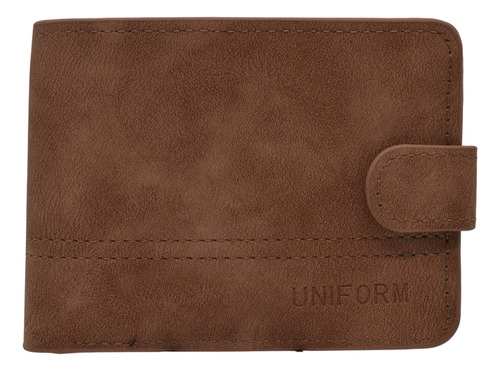 Billetera Hombre Uniform Security Rfid Marrón