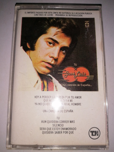 Jose Luis Rodriguez Cancion De España Cassette Ed 1977 Mdisk
