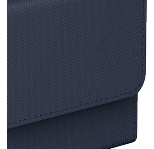 Caja De Baraja De Cartas Contenedor De Cuero Pu Azul Oscuro